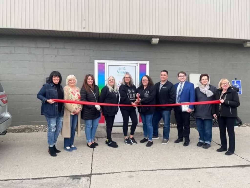 Image of the ribbon cutting at the new facility.